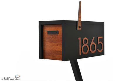 Modern Post Mounted Mailbox  - Contemporary Post Mounted Mailbox Type 4 Aluminum