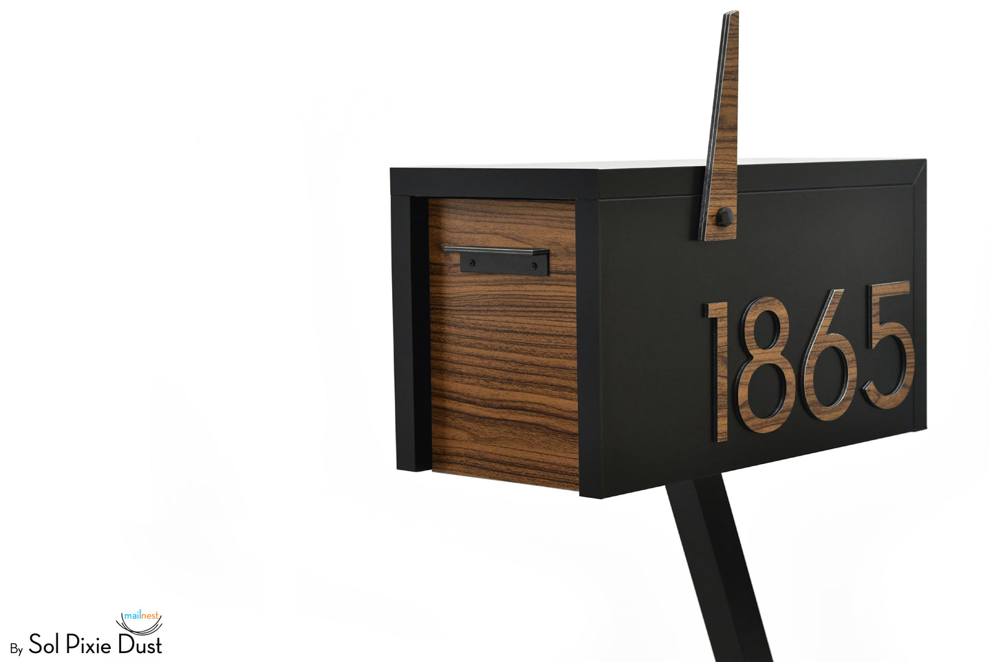 Modern Post Mounted Mailbox  - Contemporary Post Mounted Mailbox Type 4 Aluminum