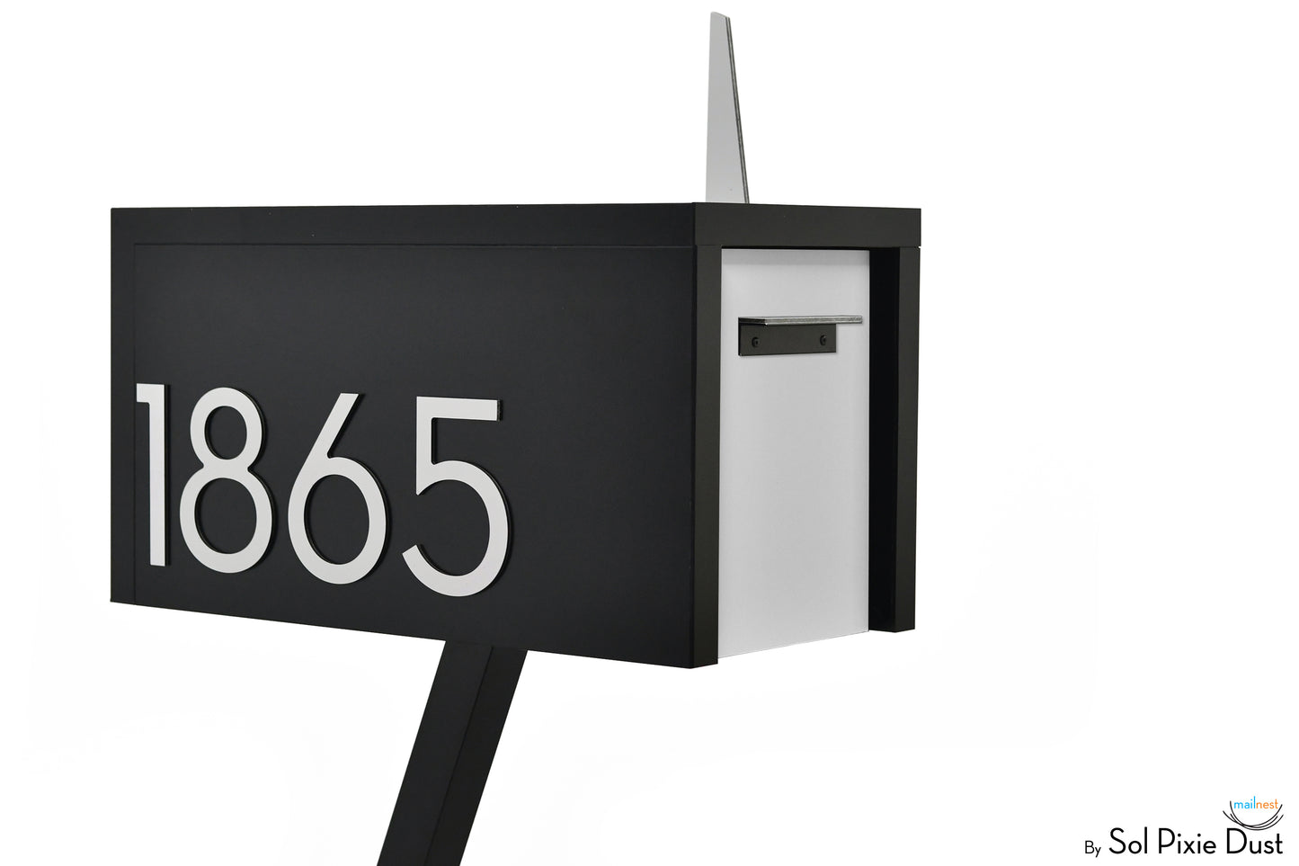 Modern Post Mounted Mailbox  - Contemporary Post Mounted Mailbox Type 4 Aluminum