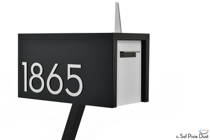 Modern Post Mounted Mailbox  - Contemporary Post Mounted Mailbox Type 4 Aluminum