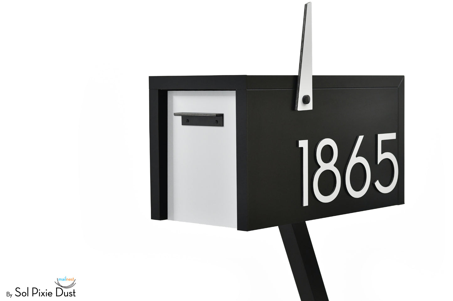 Modern Post Mounted Mailbox  - Contemporary Post Mounted Mailbox Type 4 Aluminum