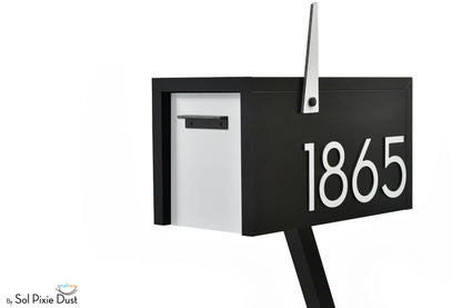 Modern Post Mounted Mailbox  - Contemporary Post Mounted Mailbox Type 4 Aluminum