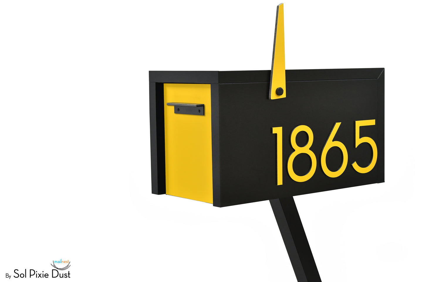 Modern Post Mounted Mailbox  - Contemporary Post Mounted Mailbox Type 4 Aluminum