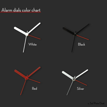 Alarm Clocks - Laser Engraved No Ticking - Table Desk Clock