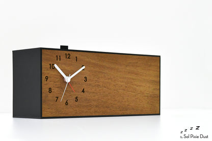 Alarm Clocks - Laser Engraved No Ticking - Table Desk Clock