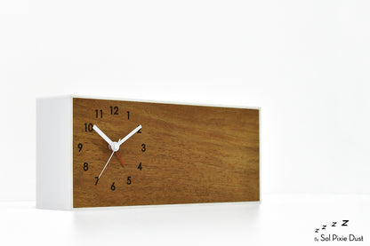Alarm Clocks - Laser Engraved No Ticking - Table Desk Clock