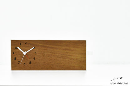 Alarm Clocks - Laser Engraved No Ticking - Table Desk Clock