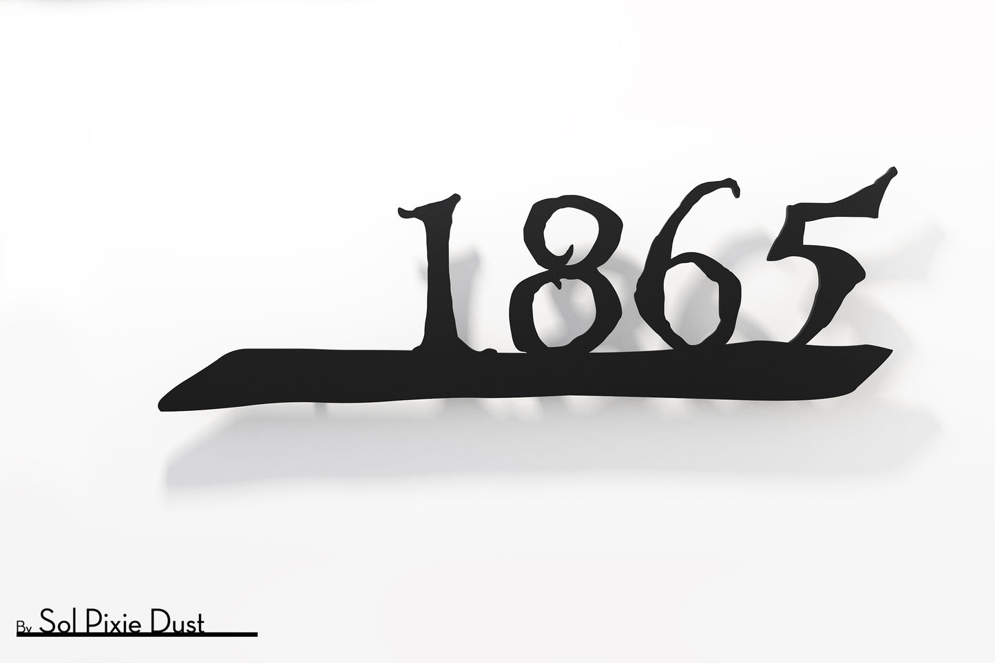Underline House Numbers - LED Sign ( Font Options )