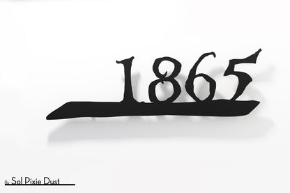 Underline House Numbers - LED Sign ( Font Options )