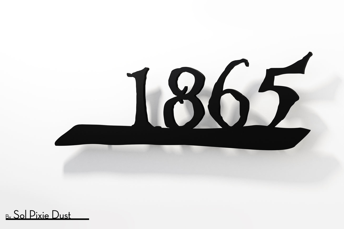 Underline House Numbers - LED Sign ( Font Options )