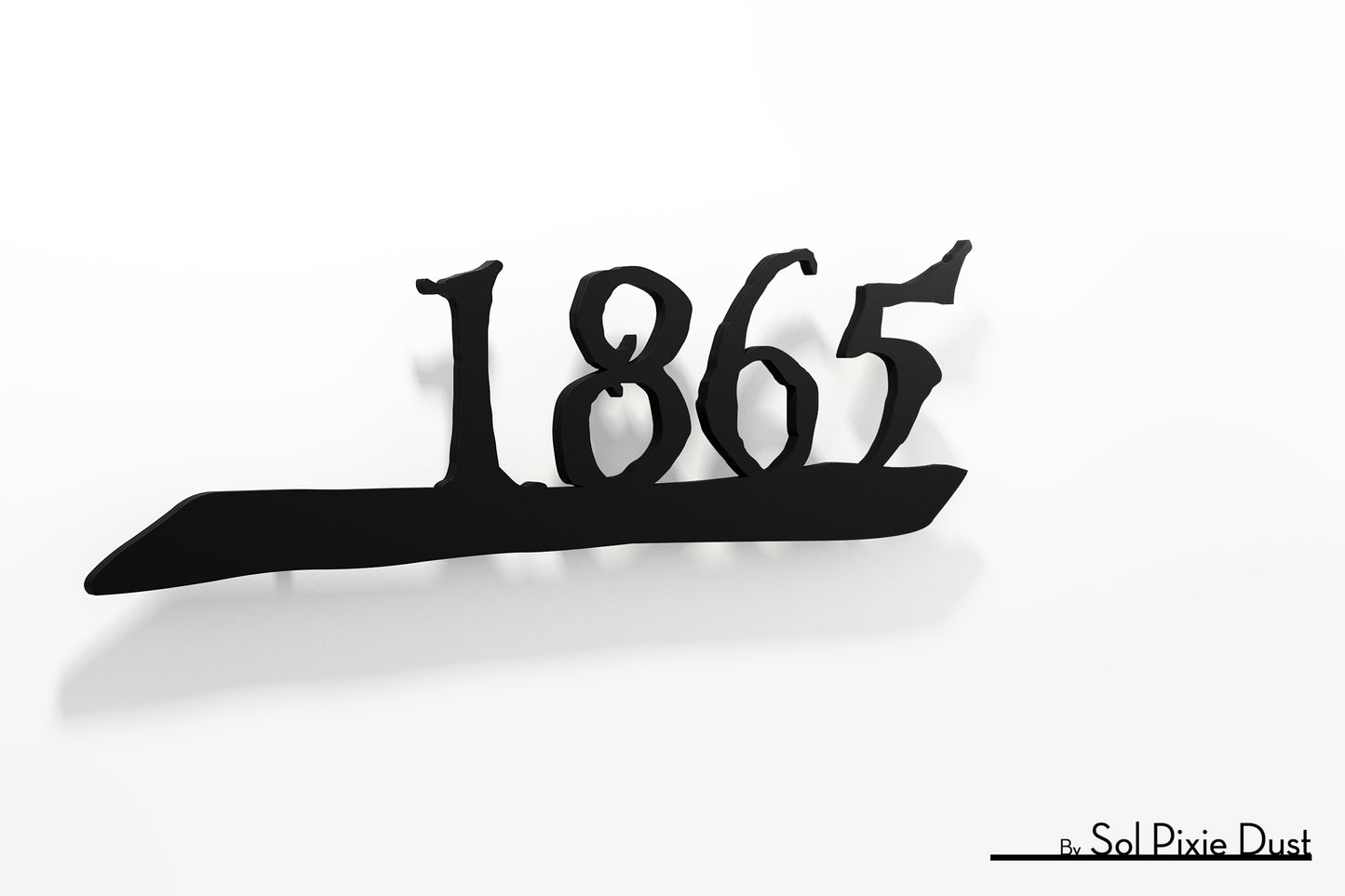 Underline House Numbers - LED Sign ( Font Options )