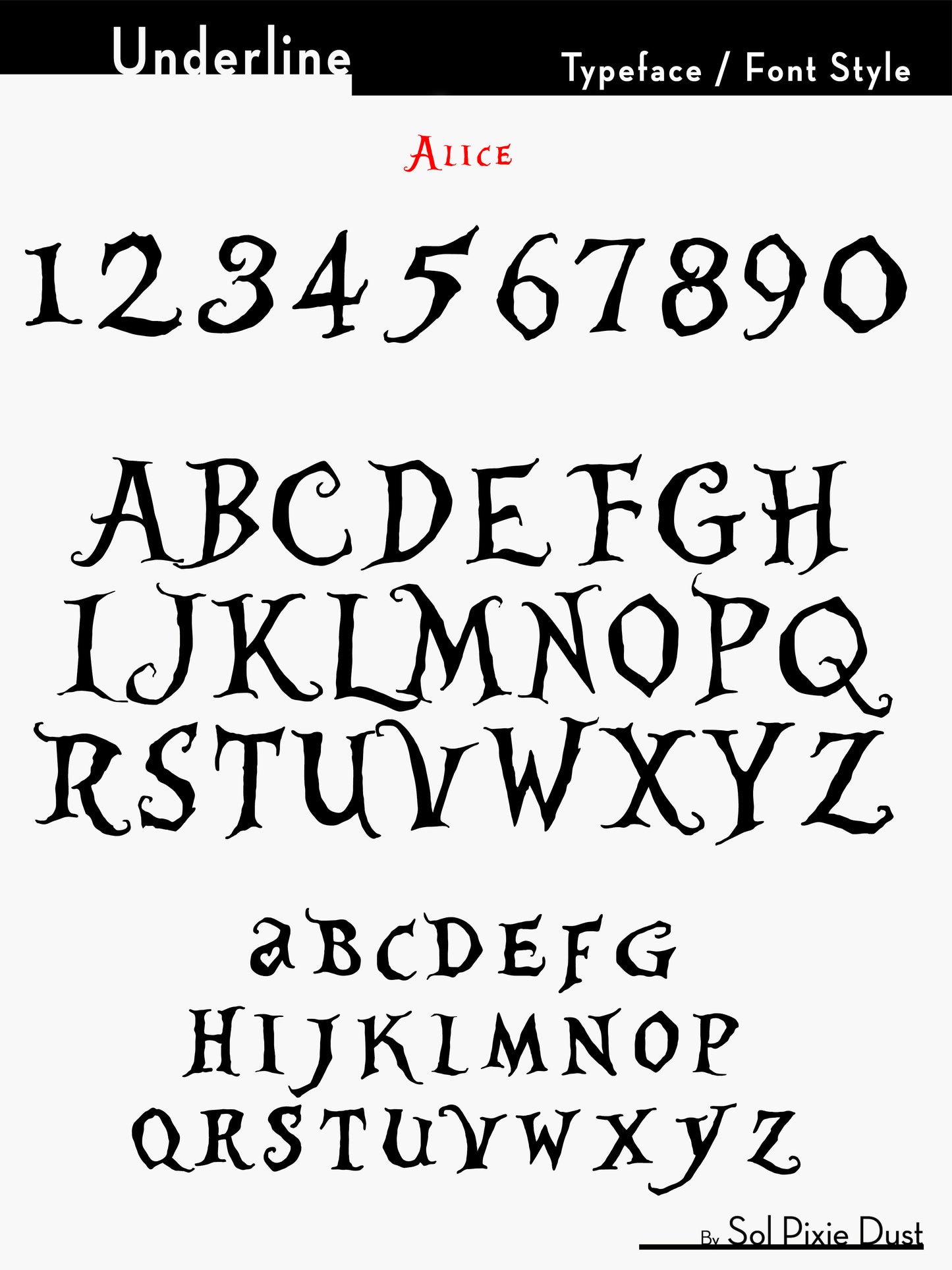 Underline House Numbers - LED Sign ( Font Options )