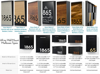 Modern Wall Mounted Mailbox Type 2