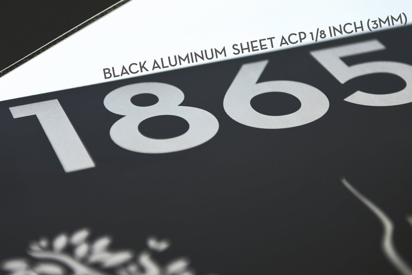Aluminum (ACP) Address Signs with Solid Wood Mount