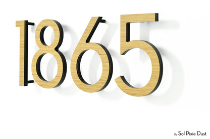 Modern House Numbers – Acrylic & Alucobond (ACP)