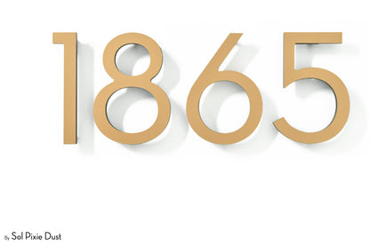 Modern House Numbers – Acrylic & Alucobond (ACP)