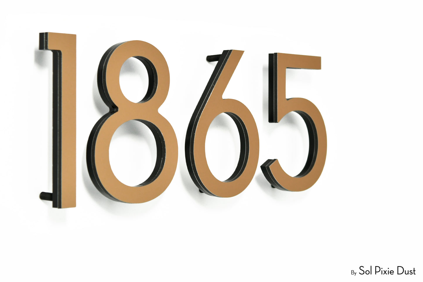 Modern House Numbers – Acrylic & Alucobond (ACP)