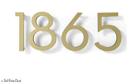 Modern House Numbers – Acrylic & Alucobond (ACP)