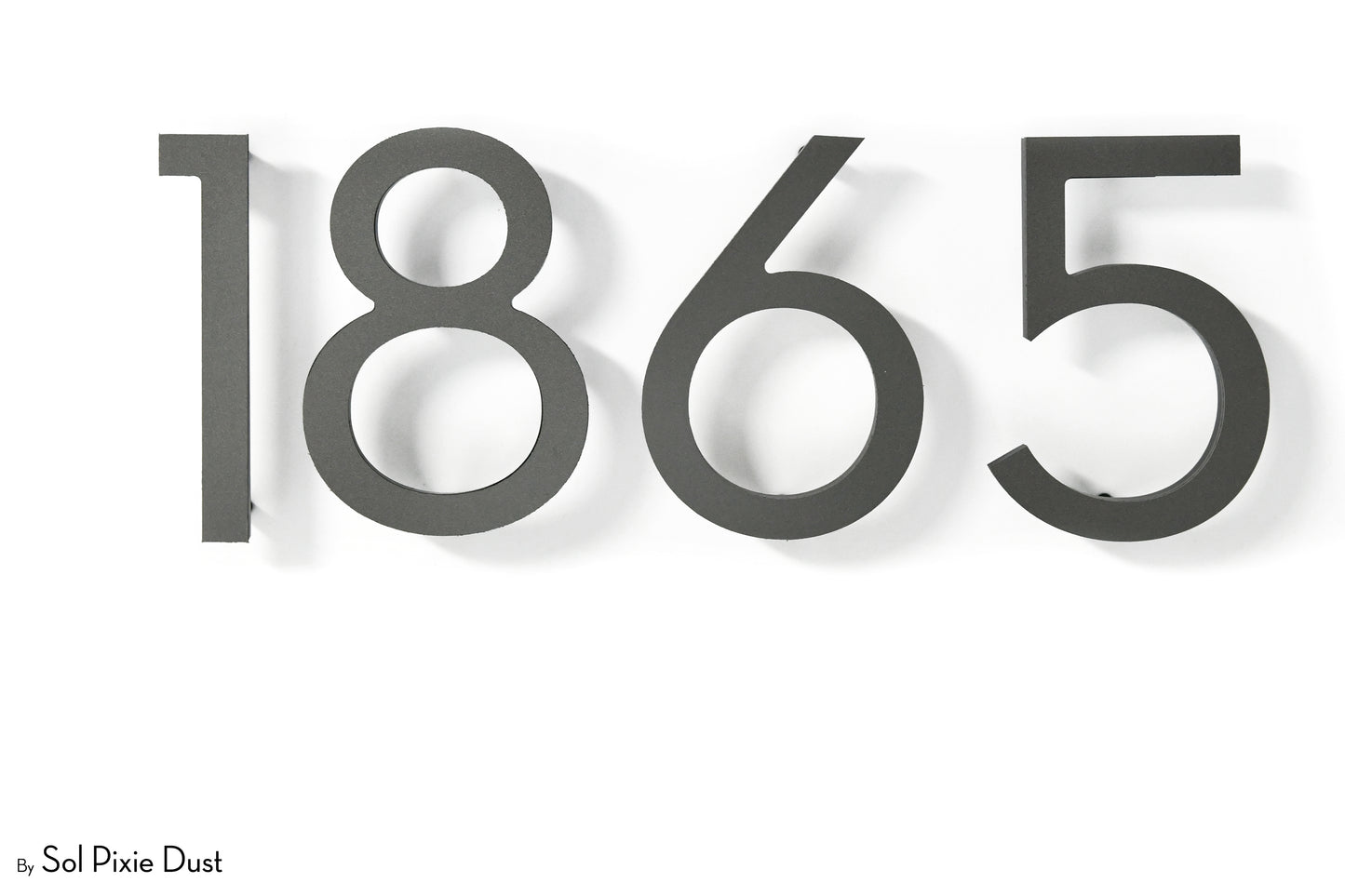 Modern House Numbers – Acrylic & Alucobond (ACP)