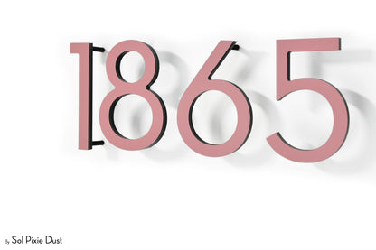 Modern House Numbers – Acrylic & Alucobond (ACP)