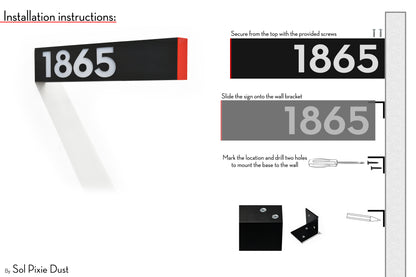 Hollow Aluminum Address Plaques - LED Signs