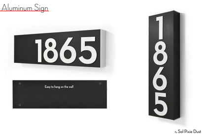 Hollow Aluminum Address Plaques - LED Signs
