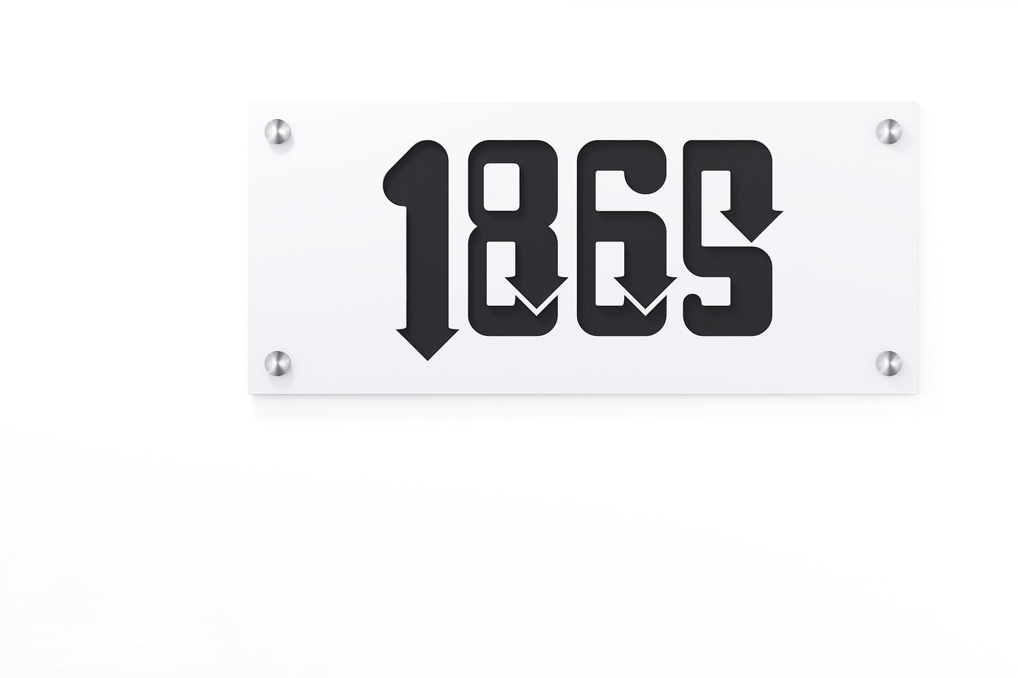 Acrylic Address Plaque - Signs ( Font Options )