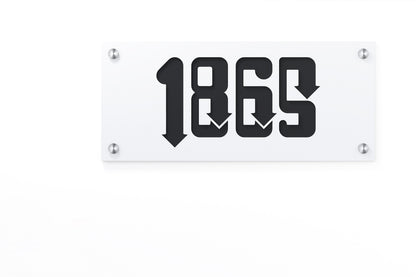 Underline House Numbers - LED Sign ( Font Options )