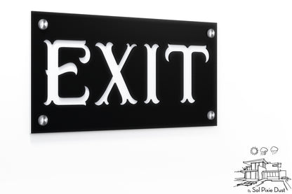 Acrylic Address Plaque - Signs ( Font Options )