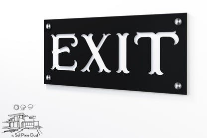 Acrylic Address Plaque - Signs ( Font Options )