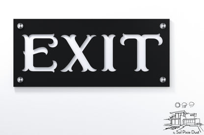Acrylic Address Plaque - Signs ( Font Options )