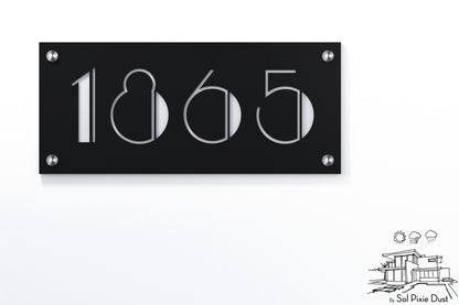 Acrylic Address Plaque - Signs ( Font Options )