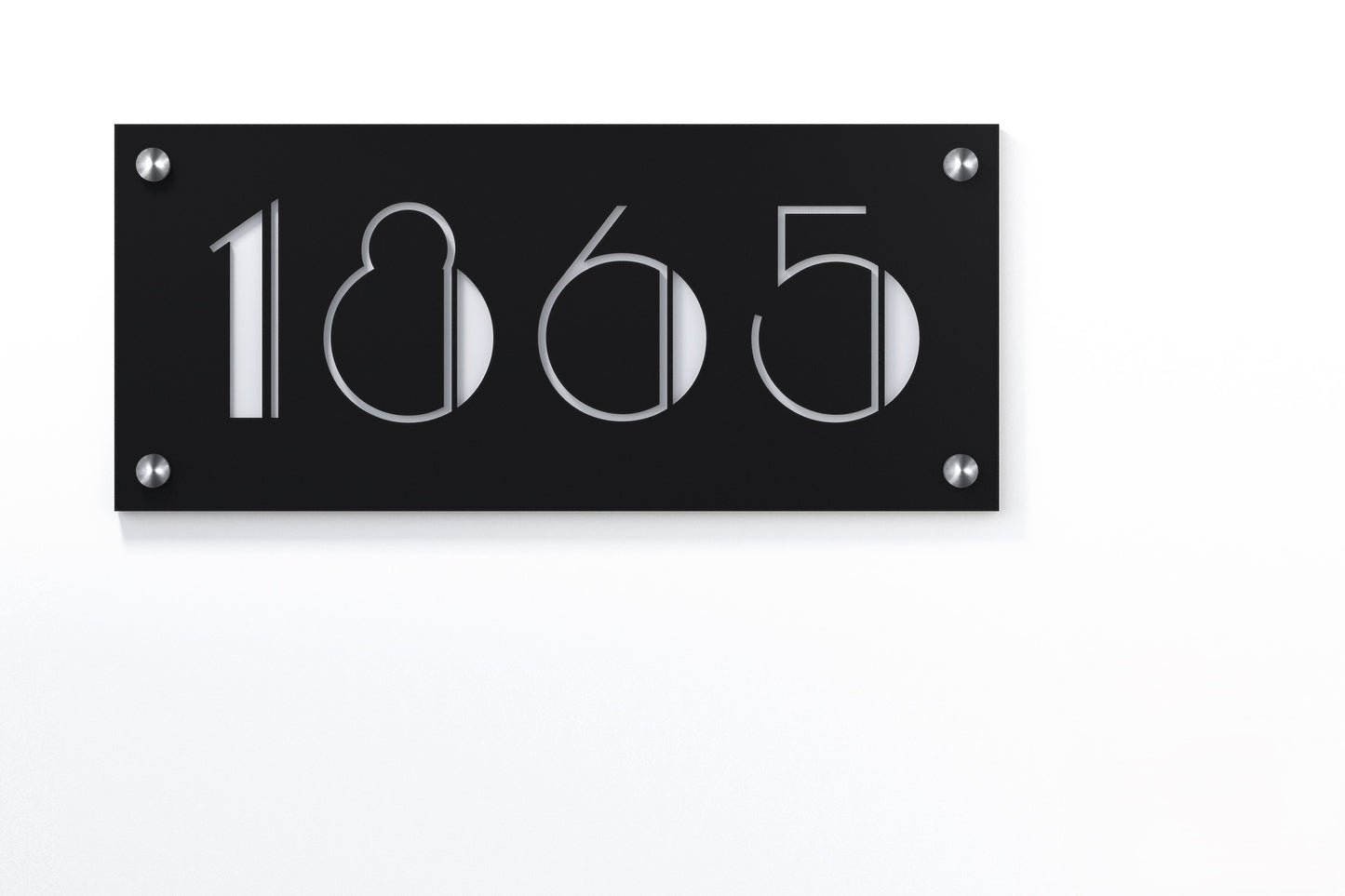 Acrylic Address Plaque - Signs ( Font Options )