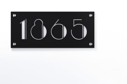 Acrylic Address Plaque - Signs ( Font Options )