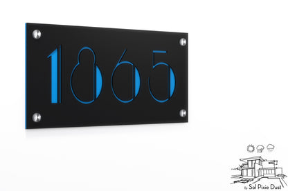 Acrylic Address Plaque - Signs ( Font Options )