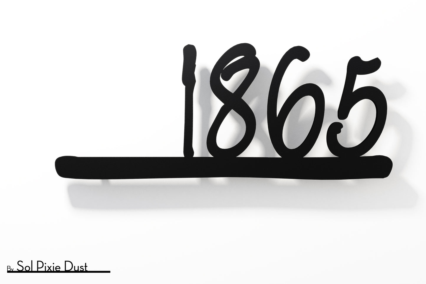 Underline House Numbers - LED Sign ( Font Options )