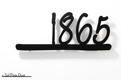 Underline House Numbers - LED Sign ( Font Options )
