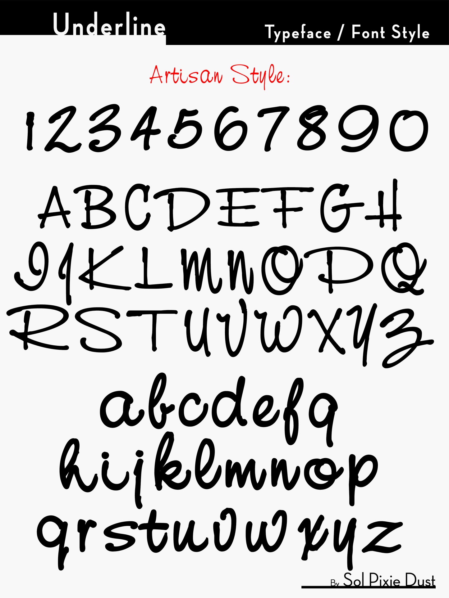 Underline House Numbers - LED Sign ( Font Options )