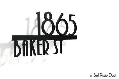 Underline House Numbers - LED Sign ( Font Options )