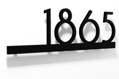 Underline House Numbers - LED Sign ( Font Options )