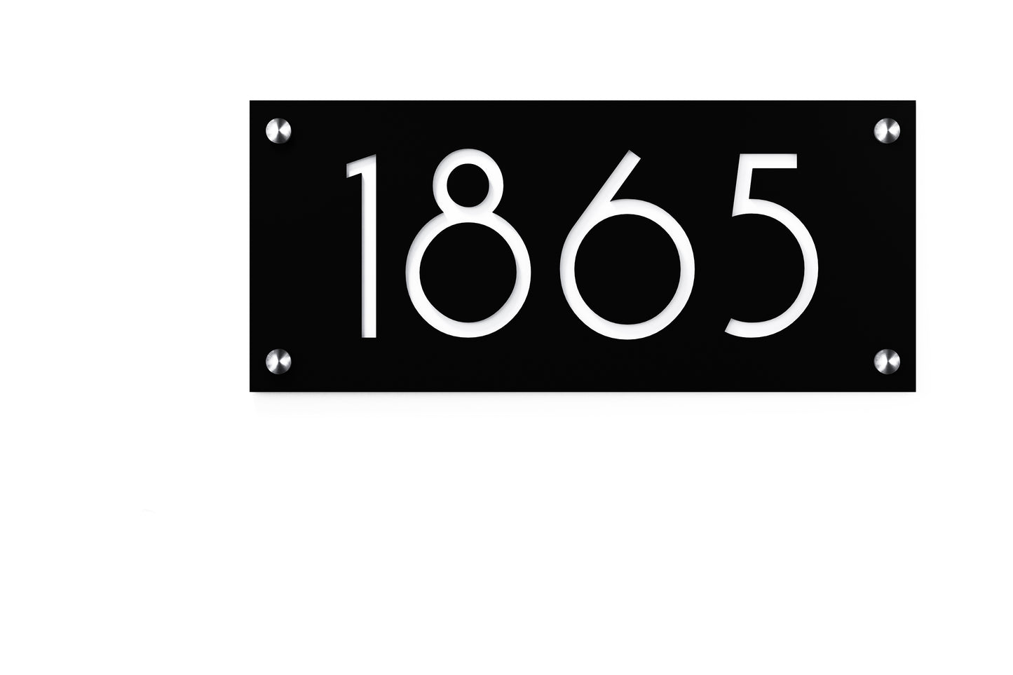 Acrylic Address Plaque - Signs ( Font Options )