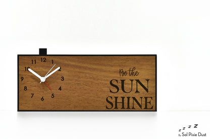 Alarm Clocks - Laser Engraved No Ticking - Table Desk Clock