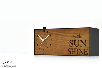 Alarm Clocks - Laser Engraved No Ticking - Table Desk Clock