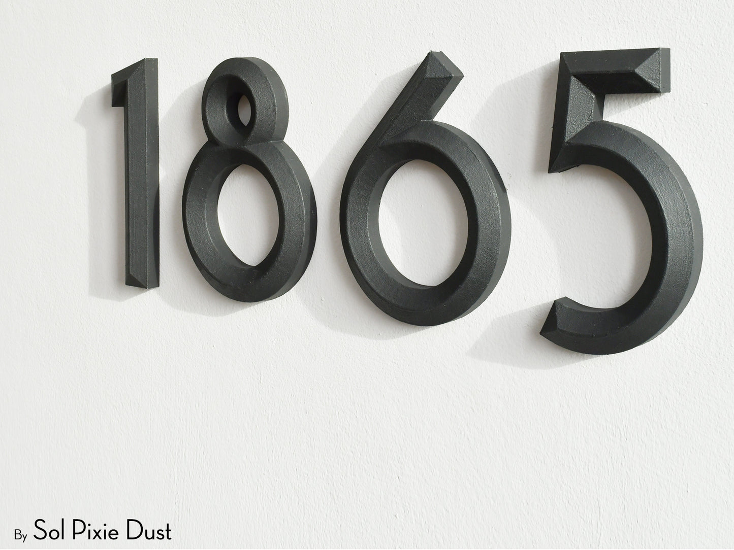 Minimal 3D House Numbers – Modern House Numbers