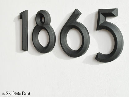 Minimal 3D House Numbers – Modern House Numbers