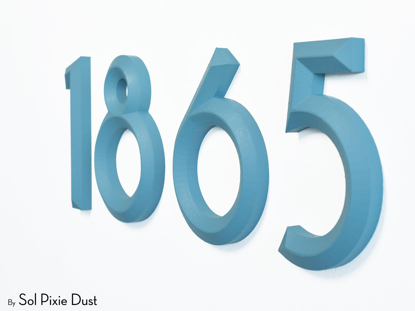 Minimal 3D House Numbers – Modern House Numbers
