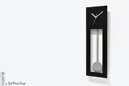 Bluntly Acrylic Grandfather Pendulum - Wall Clock / Table Clock