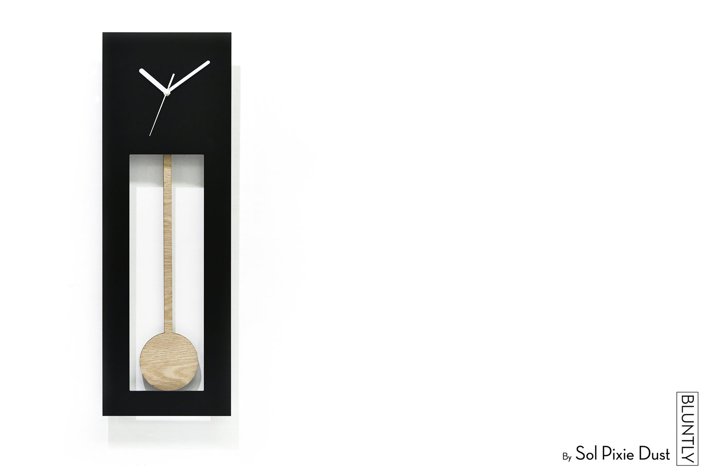 Bluntly Acrylic Grandfather Pendulum - Wall Clock / Table Clock