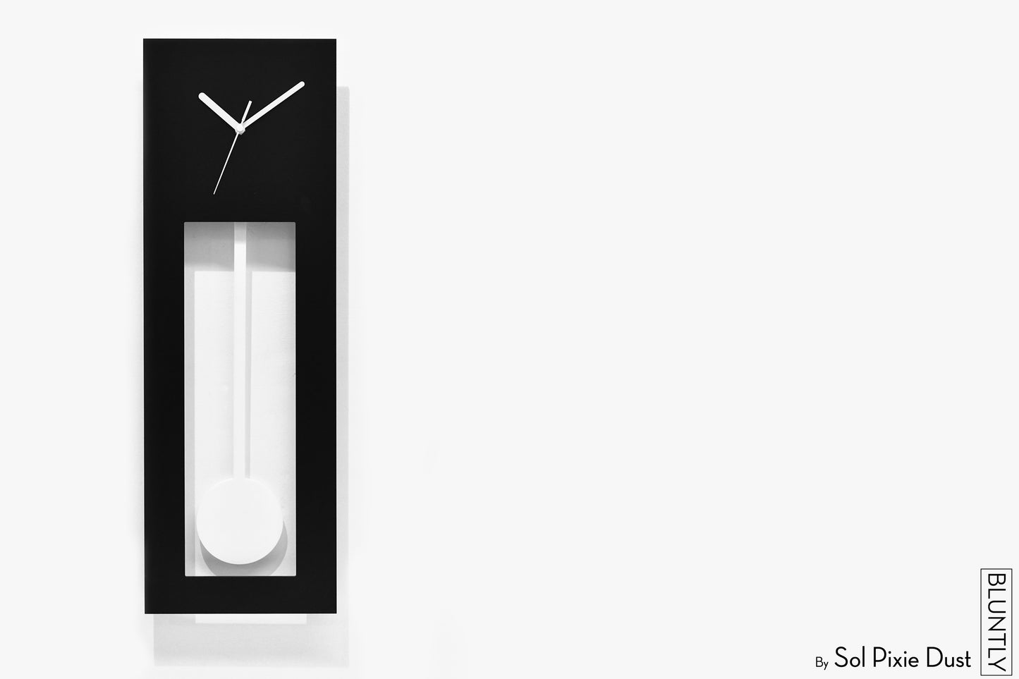 Bluntly Acrylic Grandfather Pendulum - Wall Clock / Table Clock