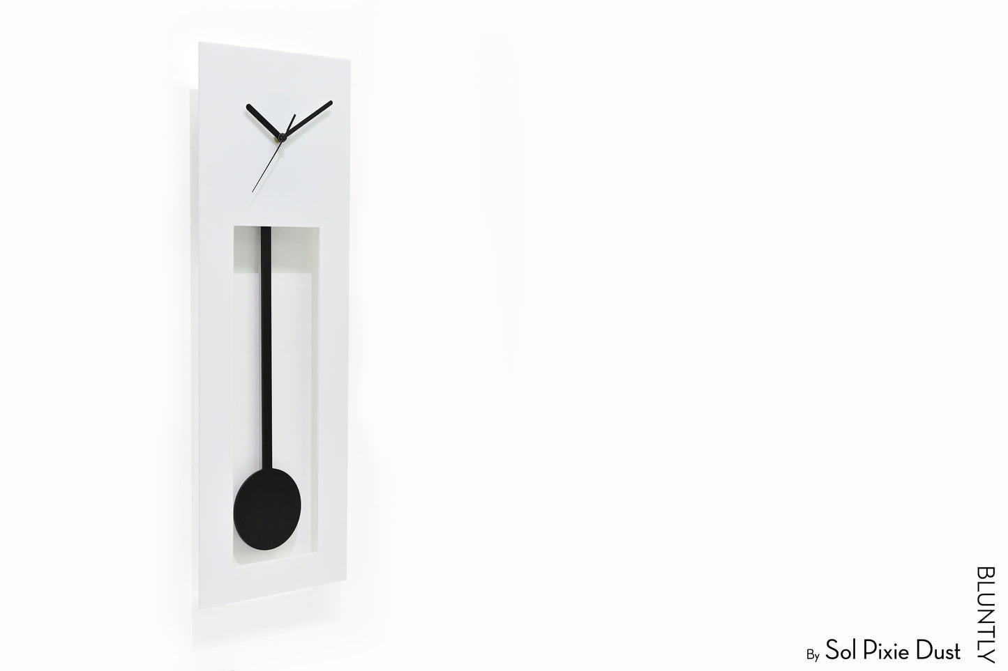 Bluntly Acrylic Grandfather Pendulum - Wall Clock / Table Clock